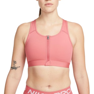 Nike Dri-FIT Swoosh Zip-Front Bra Dame Nike Dri-FIT Swoosh Zip-Front Bra Dame