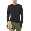 Salomon Essential Lightwarm CN Midlayer Homme Schwarz