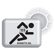 BibBits Race Number Magnets - 123 Runner Weiß