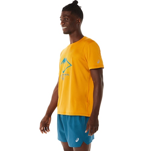 Asics t shirt jaune sales