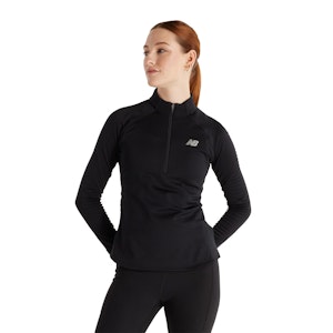 New Balance Athletics Heat Grid Half Zip Shirt Femme New Balance Athletics Heat Grid Half Zip Shirt Femme