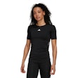 adidas TechFit Training T-shirt Women Schwarz