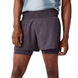 Brooks High Point 5 Inch 2-in-1 Shorts 2.0 Herr Grey