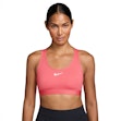 Nike Swoosh Dri-FIT Medium Support Padded Sports Bra Femme Rosa