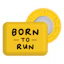 BibBits Race Number Magnets - Born To Run Gul