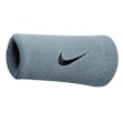 Nike Swoosh Doublewide Wristband Silver