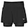Mizuno Trail ER 2in1 Short Dame Schwarz