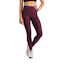 Fusion High Rise Tights Pocket Femme Rouge