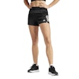 adidas Own The Run 3 Inch Short Dame Schwarz