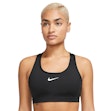 Nike Swoosh Medium-Support Sports Bra Dam Schwarz