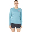 ASICS FujiTrail Logo Shirt Dame Blau