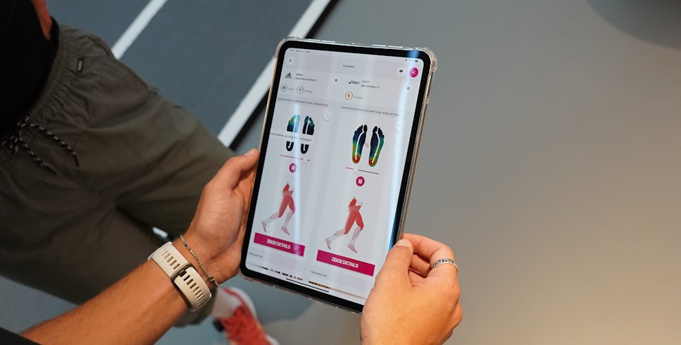 Laufanalyse im Geschäft